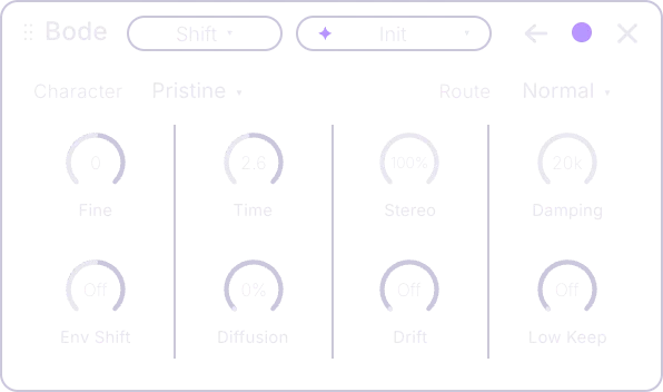 Bode effect card, back panel