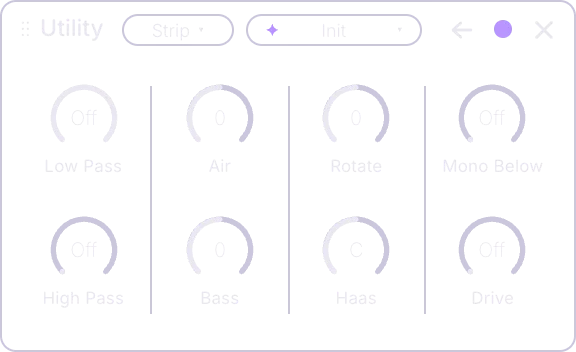 Utility effect card, back panel
