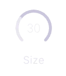 A single effect knob showing the value 30 and the label Size